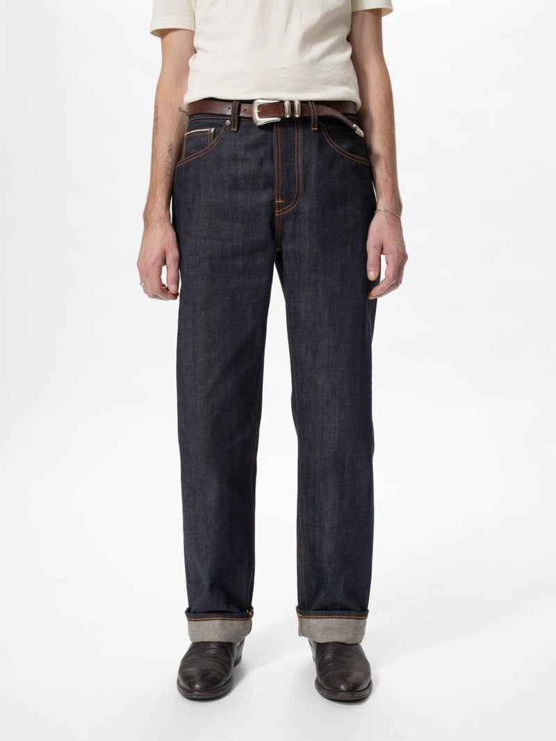 ג'ינס ארוך לגברים / נשים Tuff Tony Dry Selvage – Wide Leg
